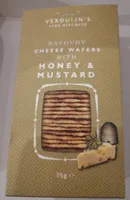 Cheese wafers with honey & mustard