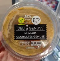 Hummus gegrilltes Gemüse
