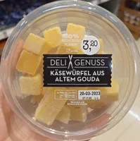 Käsewürfel aus altem Gouda
