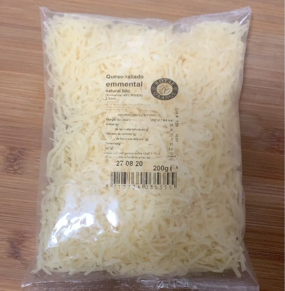 Queso rayado Emmental