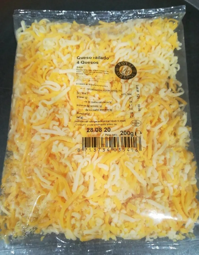 Queso rallado 4 Quesos
