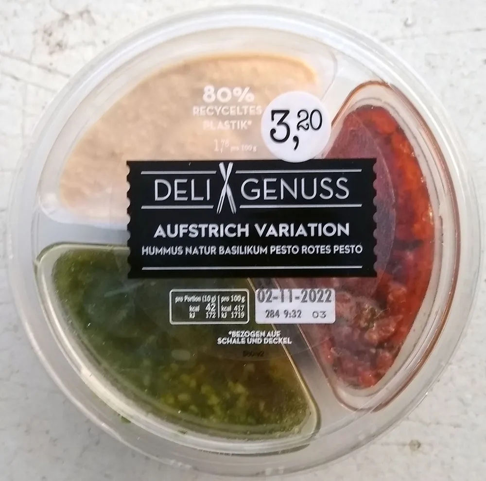 Aufstrich Variation