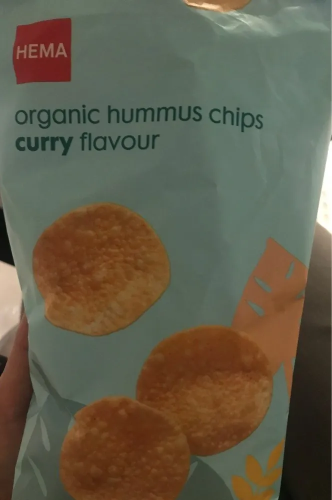 Organic hummus chips curry flavour