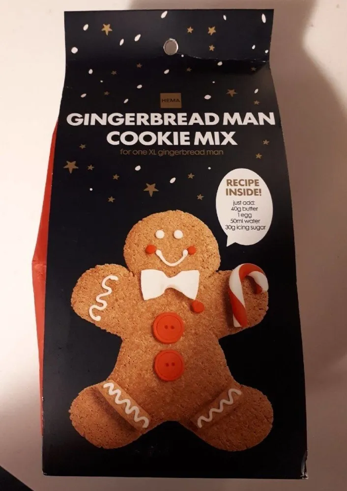 Gingerbread man cookie mix