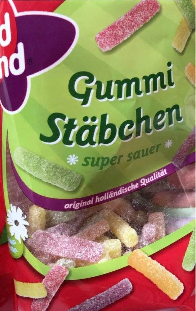 Red Band Gummi Stäbchen super sauer Premium Stehbeutel 200g