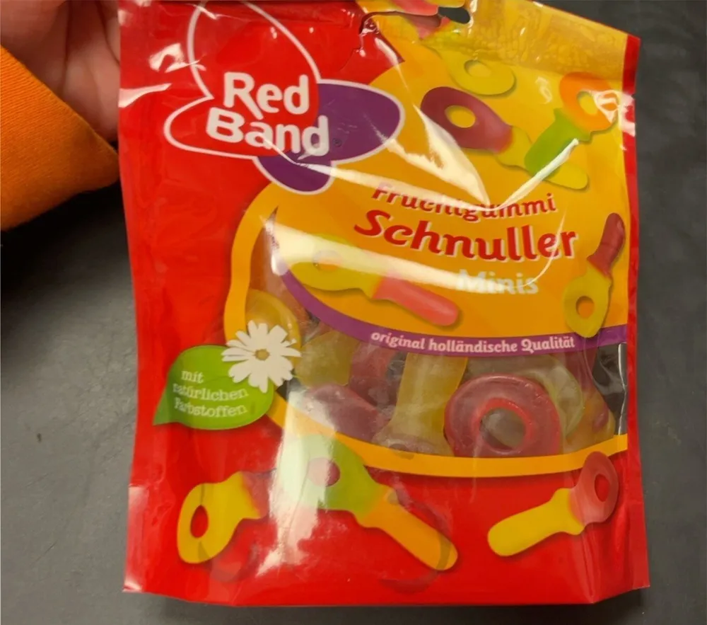 EDEKA Red Band Fruchtgummi Schnuller Minis Premium Stehbeutel 200g 0.99€ 1kg 4.95€