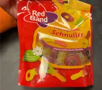 EDEKA Red Band Fruchtgummi Schnuller Minis Premium Stehbeutel 200g 0.99€ 1kg 4.95€
