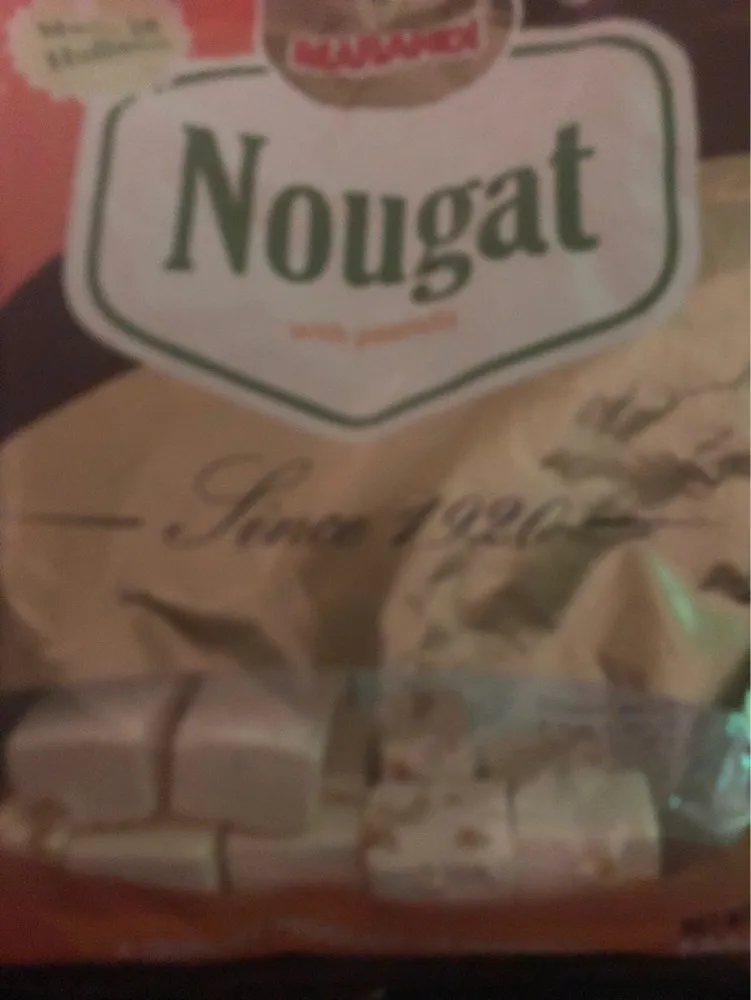 Nougat with peanuts