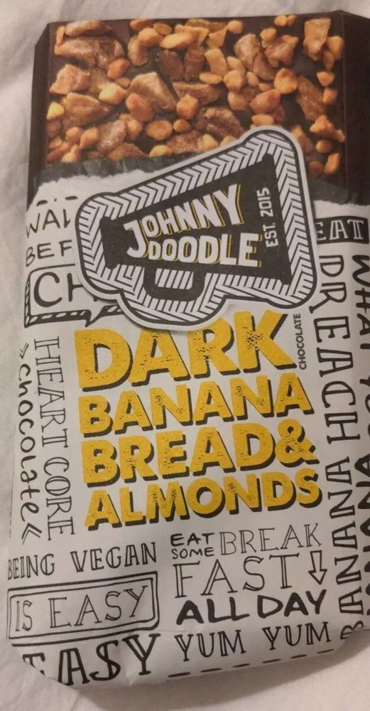 Dark Banana bread and Almonds