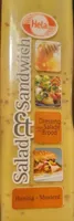 Salad et sandwich / honing - mosterd dressing