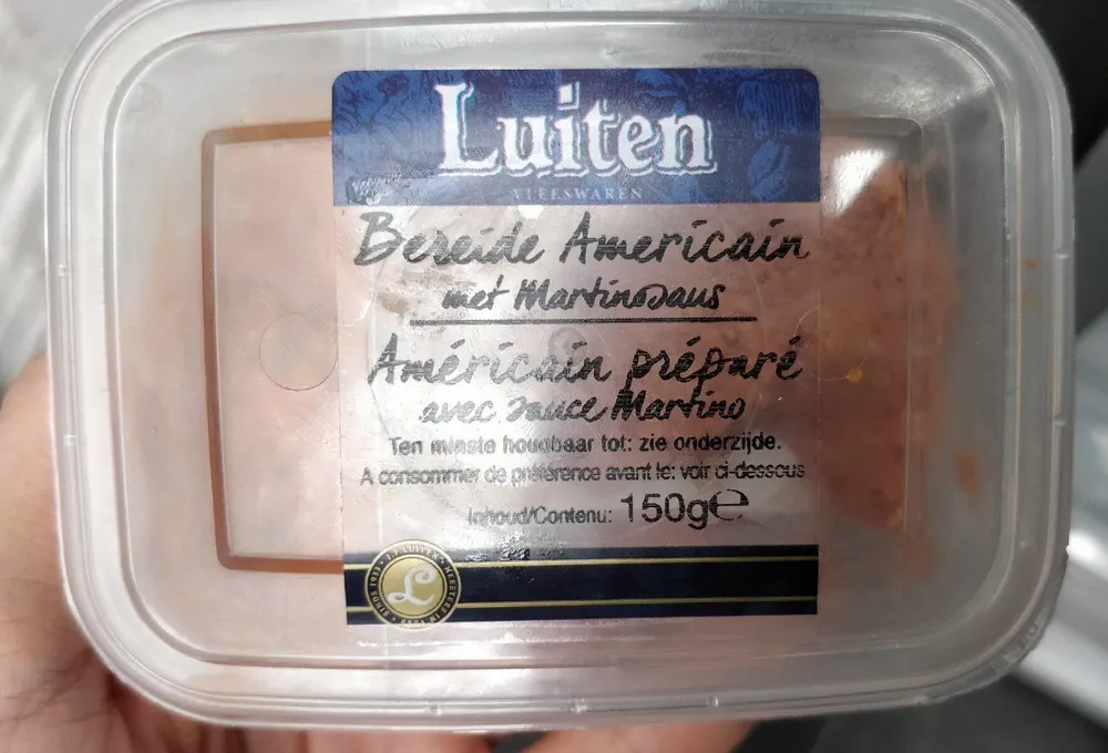 Bereide Americain met Martinosaus