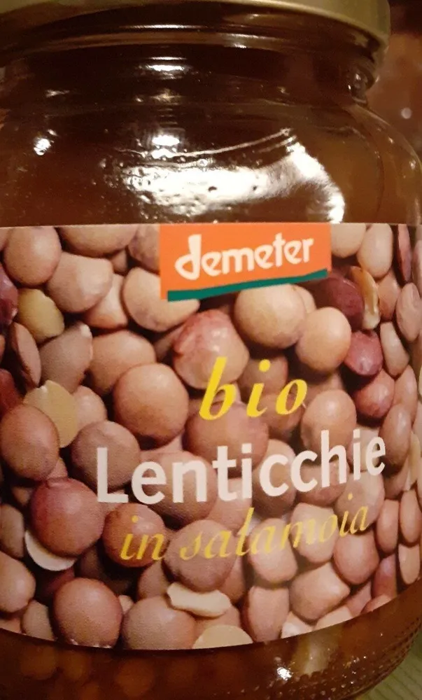 Bio lenticchie in salamoia