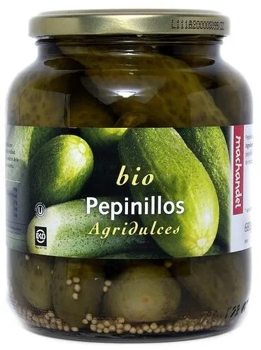 Bio pepinillos agridulces