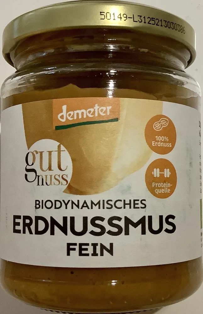 Biodynamisches Erdnussmus fein