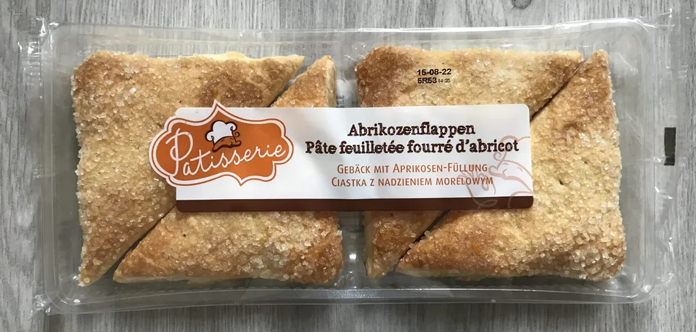 Pâte feuilletée fourrée d'abricot