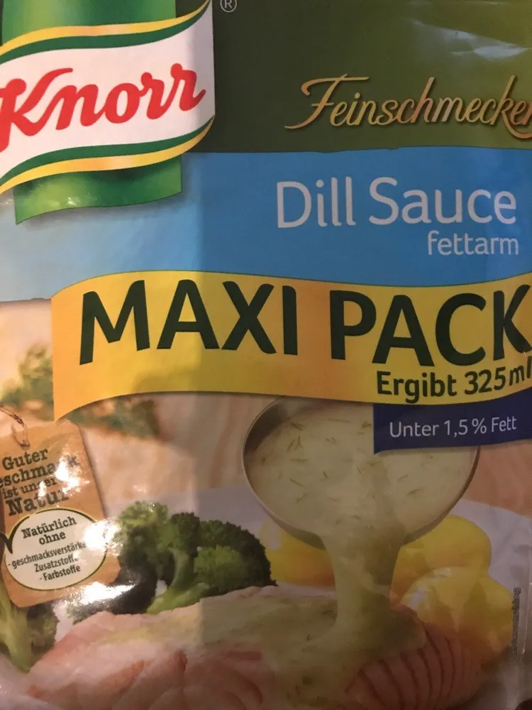 Dill Sauce Fettarm , Wasser
