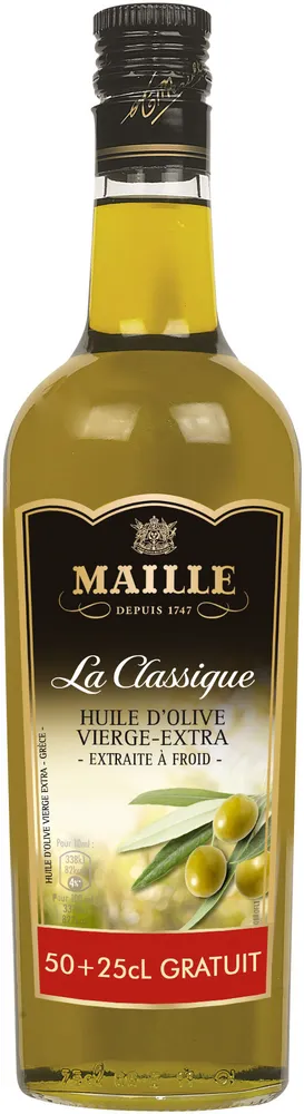 Maille Huile d'Olive Vierge Extra La Classique 50cl + 25cl Offert