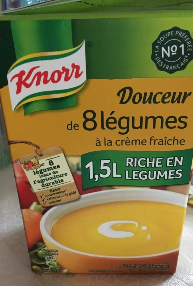 Douceur de 8 légumes à la crème fraîche