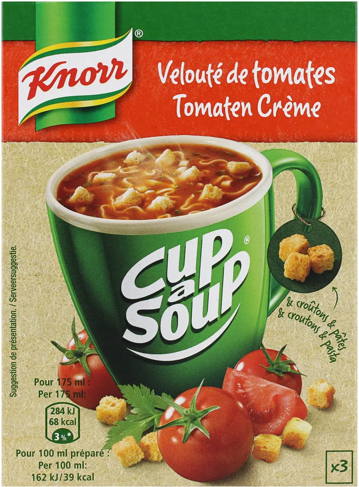 Knorr Cup a Soup Soupe Velouté De Tomates 54 g 3 Sachets