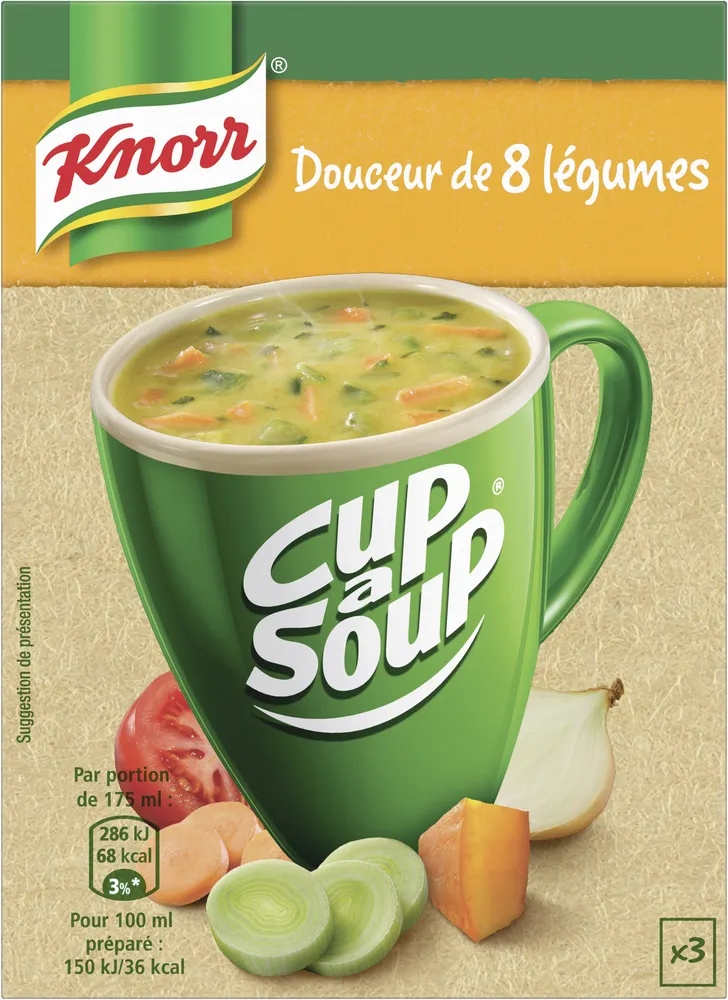 Knorr Cup A Soup Douceur de 8 légumes 48 GR