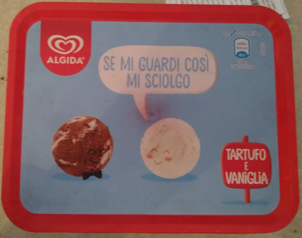 gelato tartufo e vaniglia