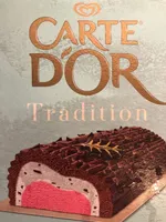 Bûche Glacée Tradition Chocolat Chantilly Framboises