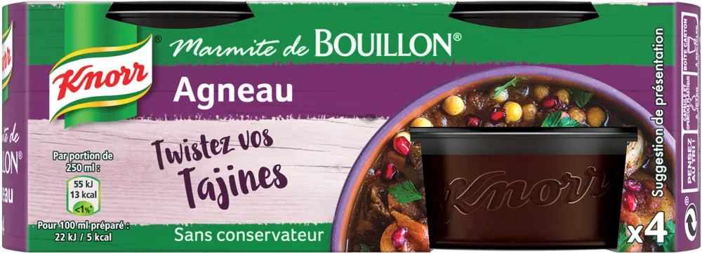 Knorr Marmite de Bouillon Agneau 4 Capsules 112g