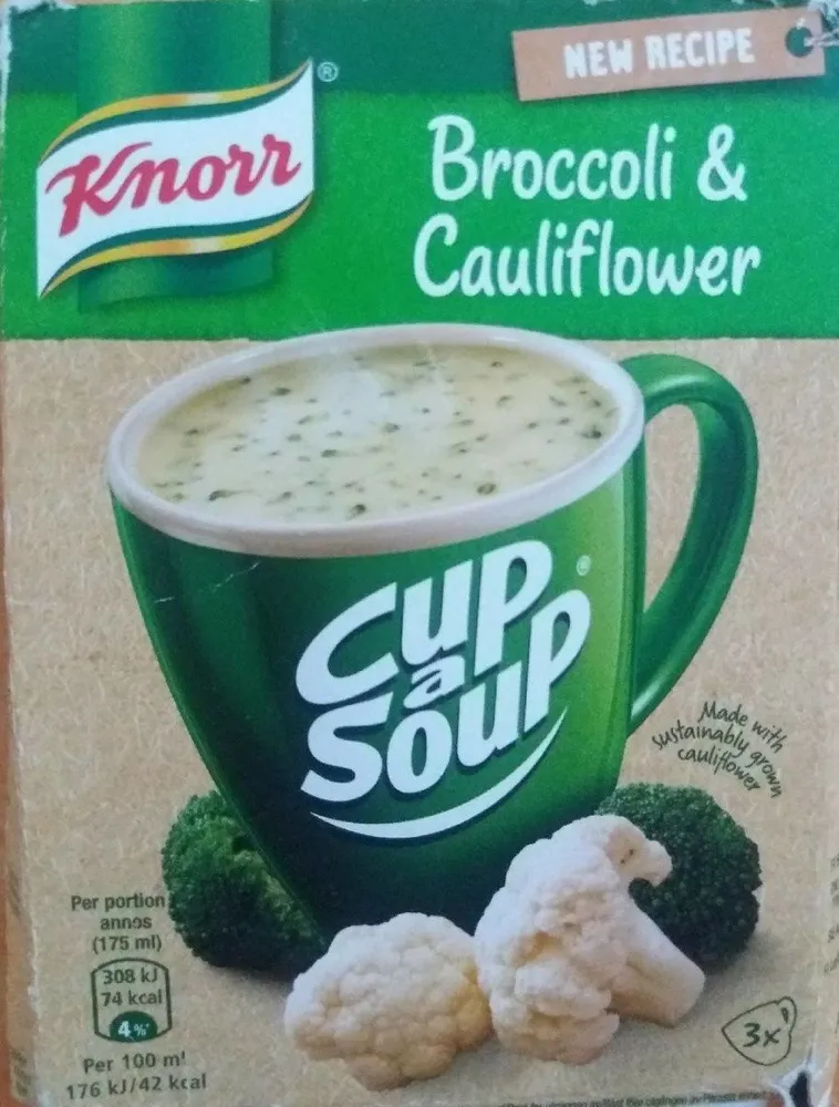 Cup a soup brocoli et chou fleur