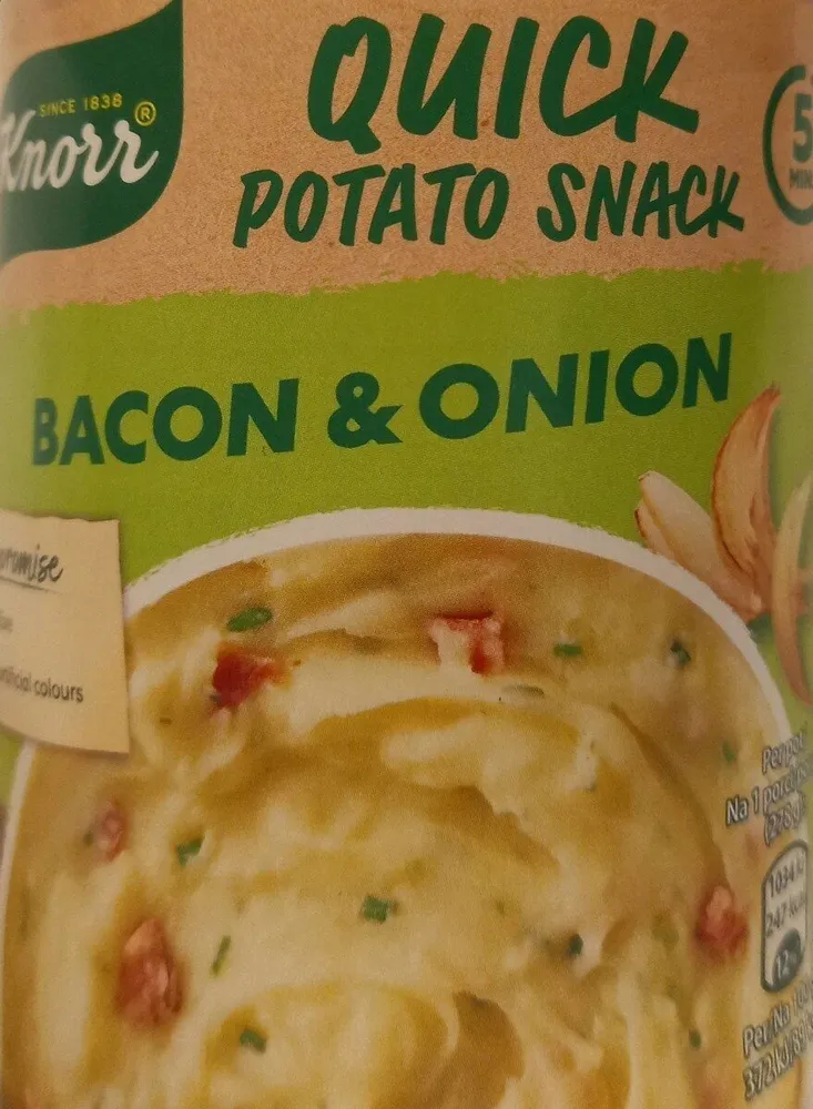 Quick Potato Snack Bacon & Onion