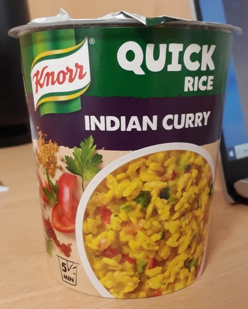 Quick rice Indian curry