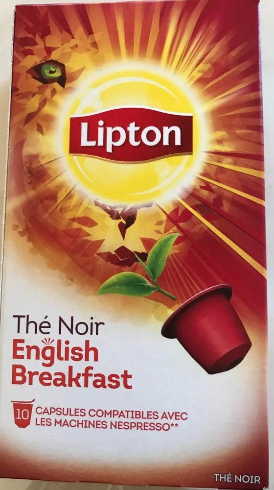 Lipton Thé Noir English Breakfast 10 Capsules