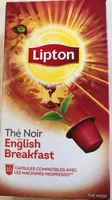 Lipton Thé Noir English Breakfast 10 Capsules
