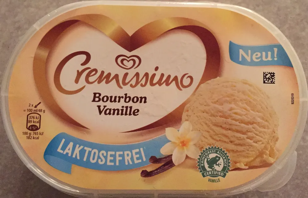 Cremissimo Bourbon Vanille Laktosefrei