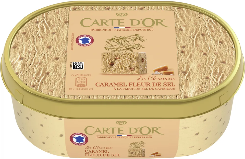Carte D'or Les Authentiques Glace Caramel Fleur de Sel 1l