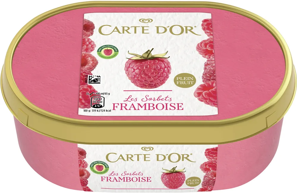 Sorbet Framboise, Plein Fruit