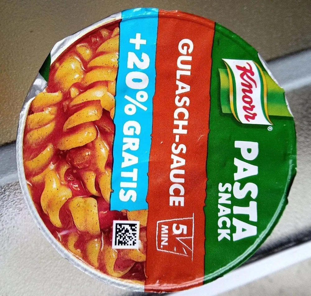 Knorr Pasta Snack, Gulasch- Sauce