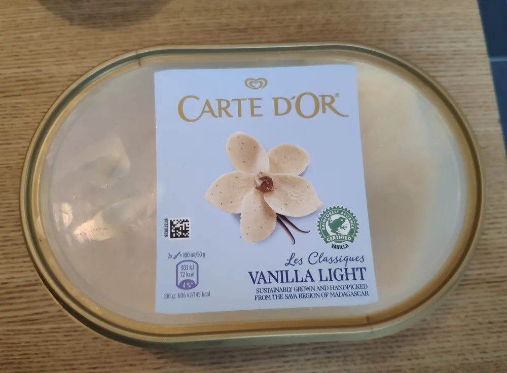 Vanilla light ice cream