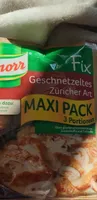 Knorr Fix Geschnetzeltes Züricher Art
