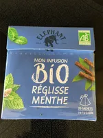 Elephant Bio Infusion Réglisse Menthe 20 Sachets