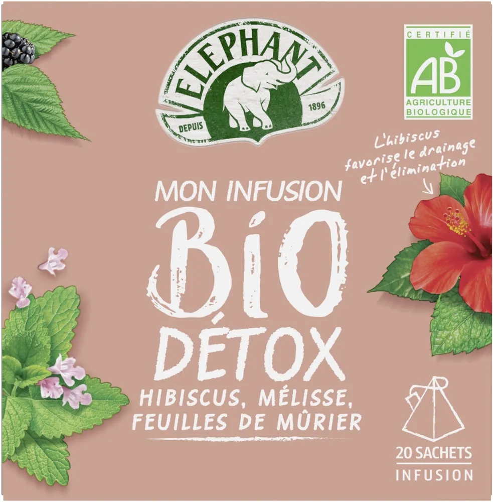 Elephant Mon Infusion Bio Détox 20 Sachets Pyramid®