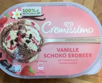 Vanille Schoko Erdbeer Eis