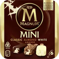 Batonnet Glace Mini Classic Amande Chocolat Blanc x 6 330 ml