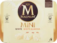 Mini white white almond gelati