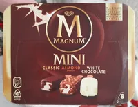 Magnum Glace Bâtonnet Mini Classic, Amande et Chocolat Blanc 8x55ml