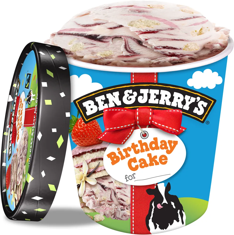 Ben & Jerry's Glace Pot Birthday Cake 500ml