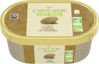 CARTE D'OR Glace Crème Glacée Bio Café Torréfié de Colombie 450ml