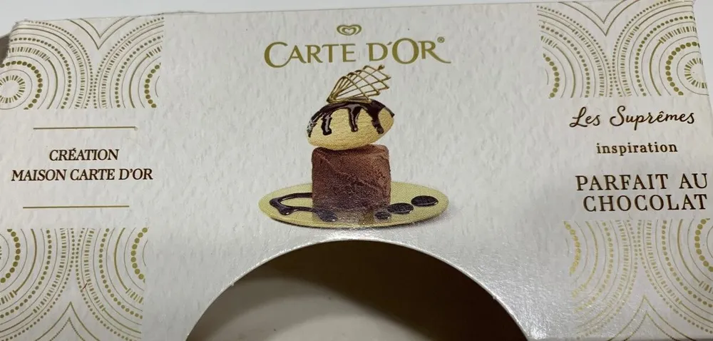 Carte D'or Les Suprêmes Glace Parfait Chocolat 130ml x2
