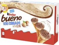 KINDER Glace Mini Cone aux Noisettes et Chocolat x8