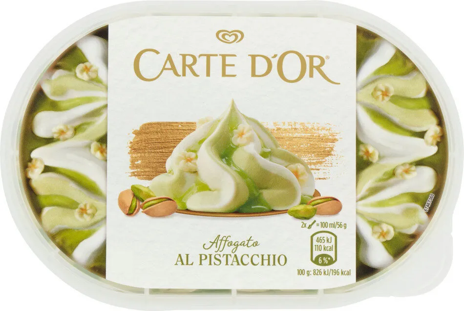 Affogato al pistacchio