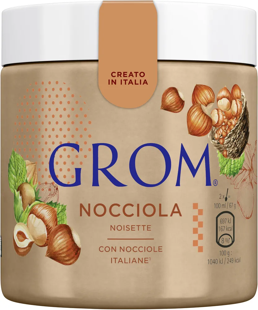 Grom Glace Pot Noisette 460ml